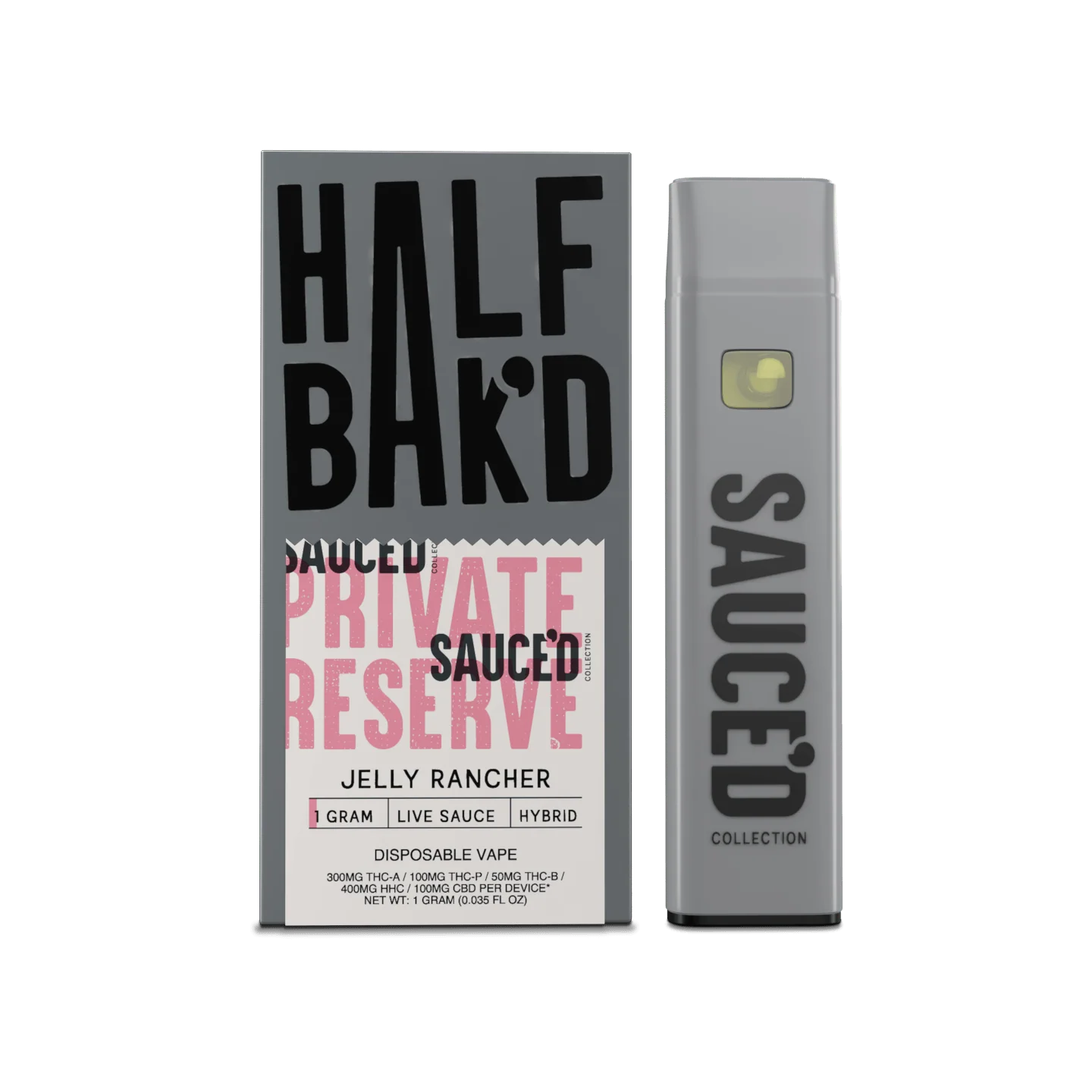 Half Bak'd Sauced Private Reserve | 1g Live Sauce Dispo