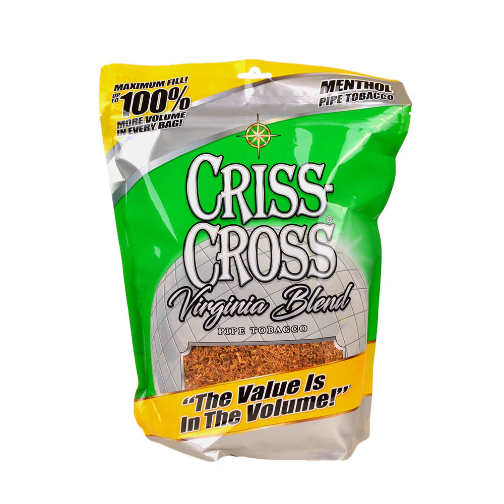 1CS Criss Cross 16Oz Pipe/Rolling Tobacco Virginia Blend