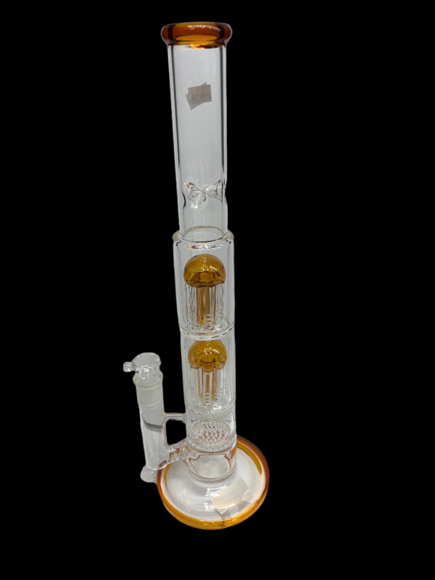 16" Double Showerhead + Honeycomb Percolator | 18mm Glass Waterpipe