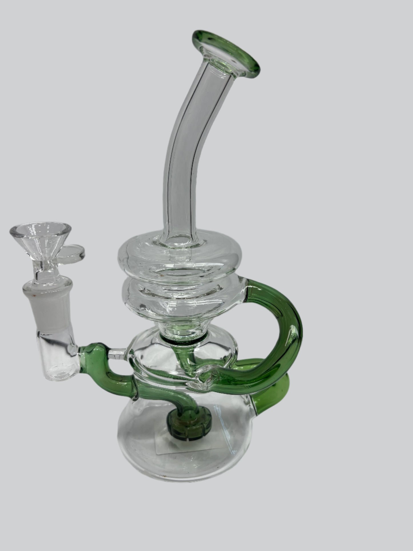 8" Single Percolator and Tube Recycler | 14mm Glass Waterpipe / Rig