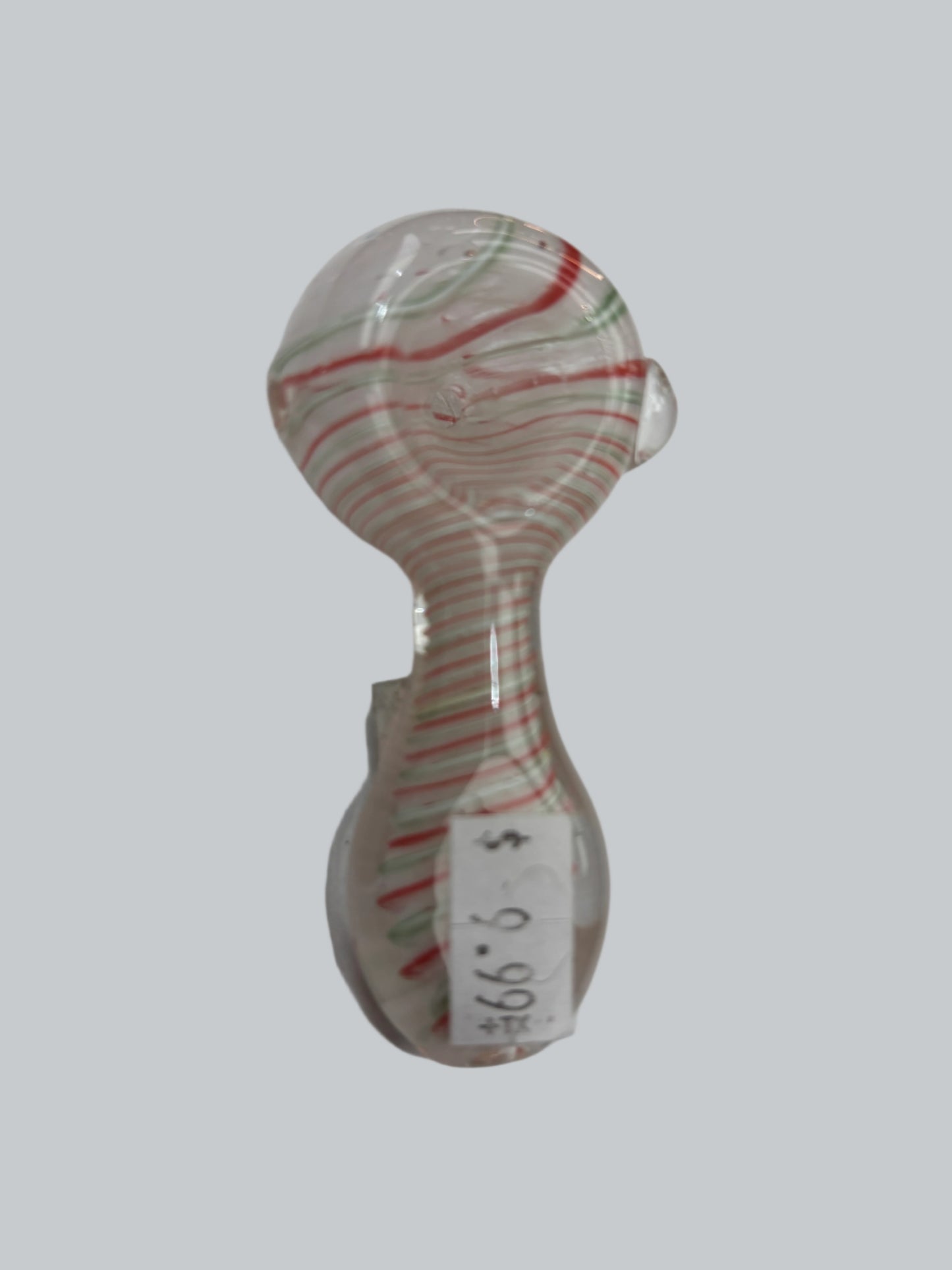 3.5" Colored Glass w/ Swirls Hand Pipe