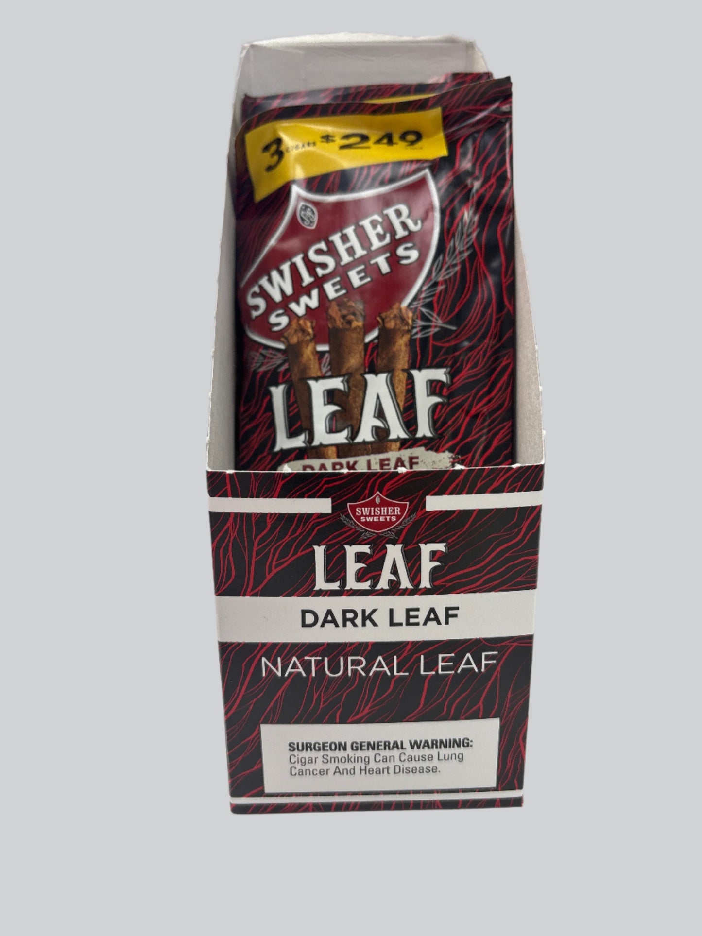 Swisher Tobacco Leaf Cigars - 3pk