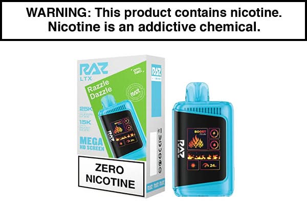 GeekVape Raz LTX | 25K Puffs | Zero Nicotine | Disposable Nicotine