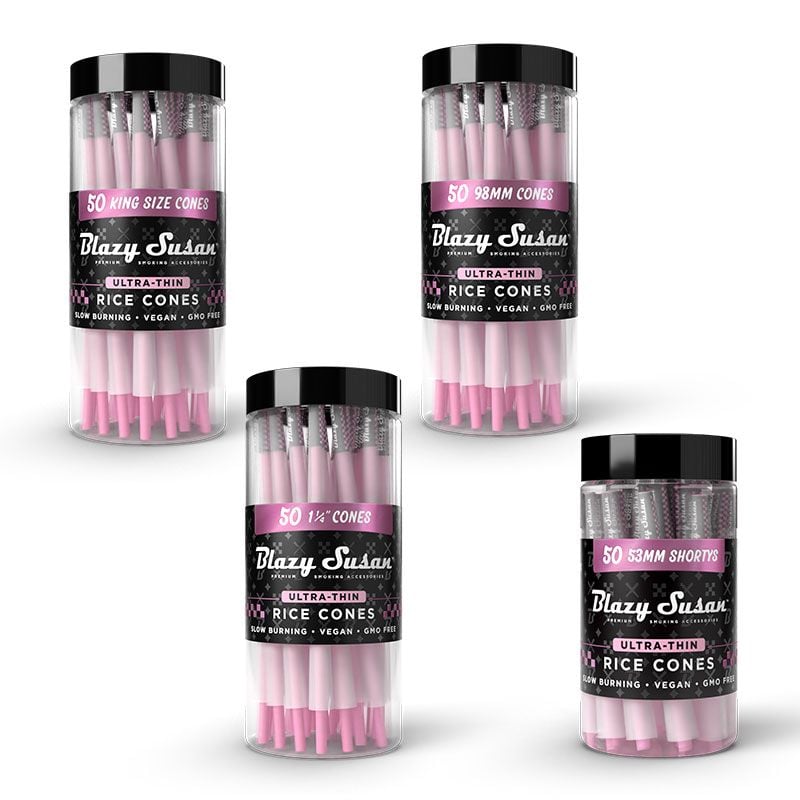 Blazy Susan Ultra Thin Rice paper Cones 50pk