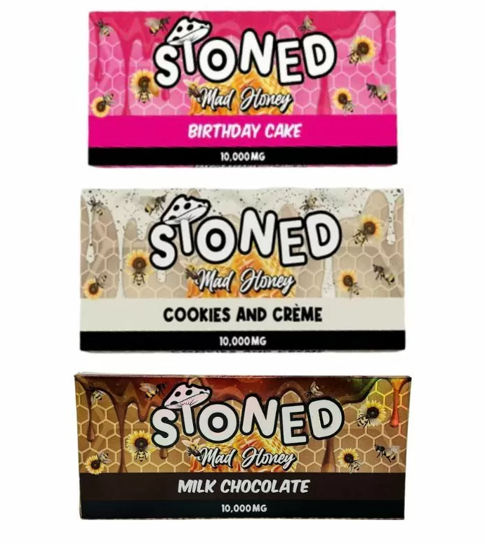 Stoned Mad Honey Chocolate Bar – (10,000mg)