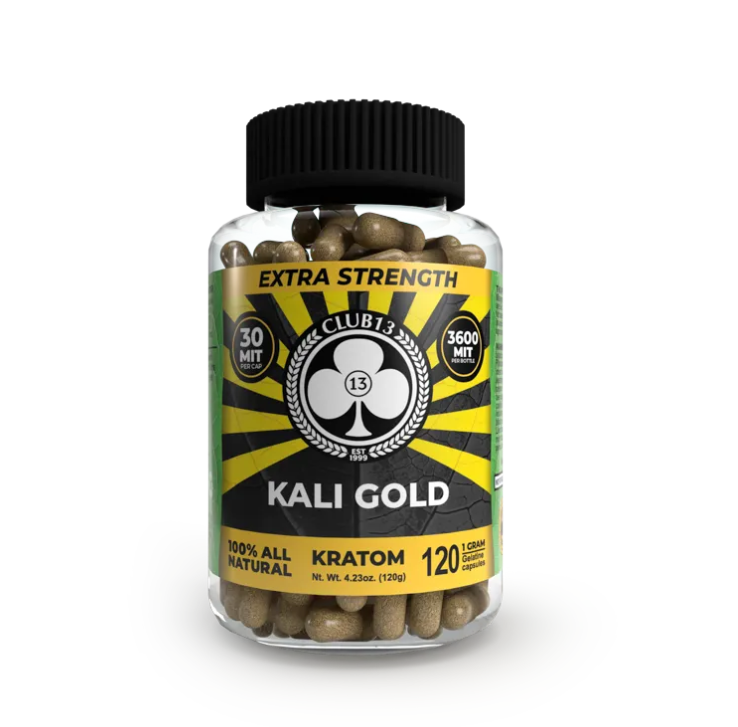 Club 13: Extra Strength Kali Gold - Kratom Capsules