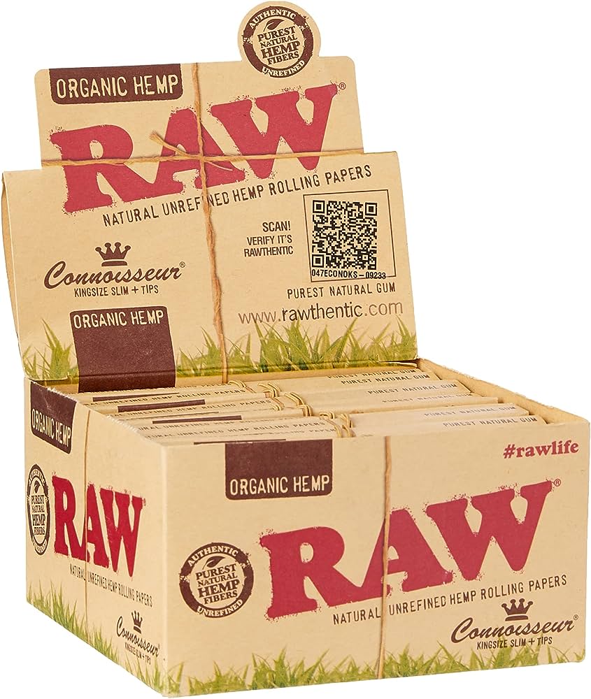 Raw Organic Hemp Connoisseur | Rolling Papers and Tips