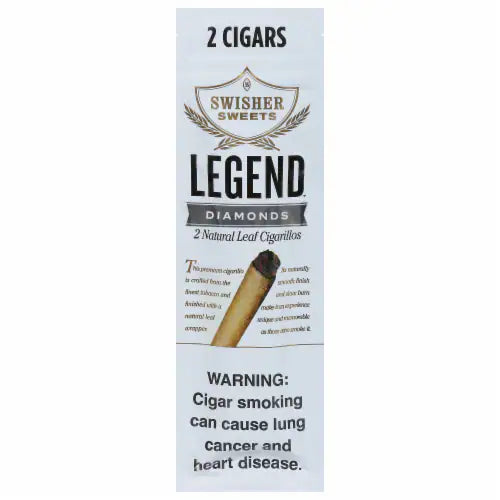 Swisher Legends - Tobacco Leaf Cigars - 2pk