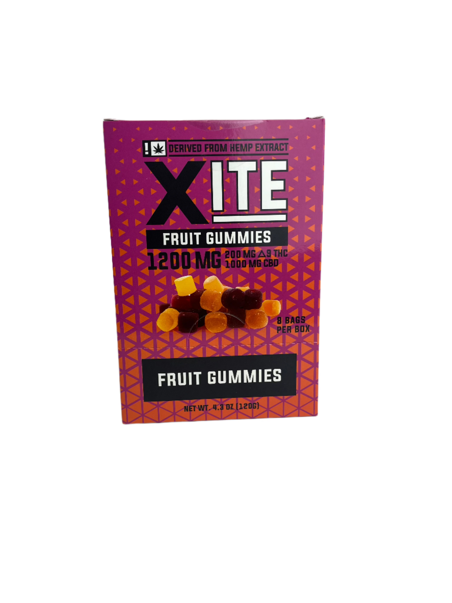 Xite Delta 9 + CBD Fruit Gummies | 1200mg 20 Pack