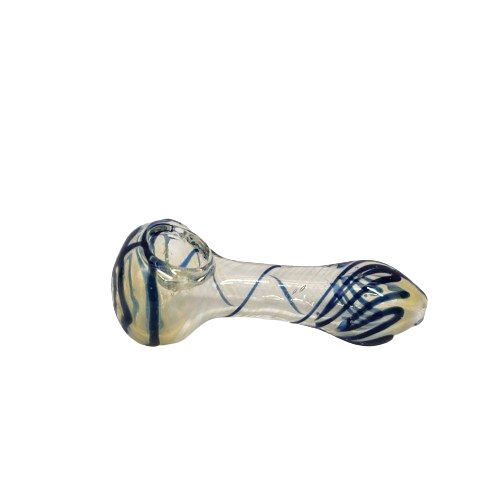 4" Glass Hand Pipe w/ Front Swirl