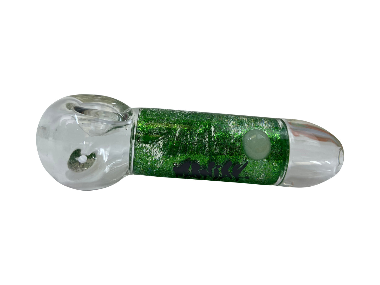 Maniak - Glass + Glycerin Hand Pipe Large