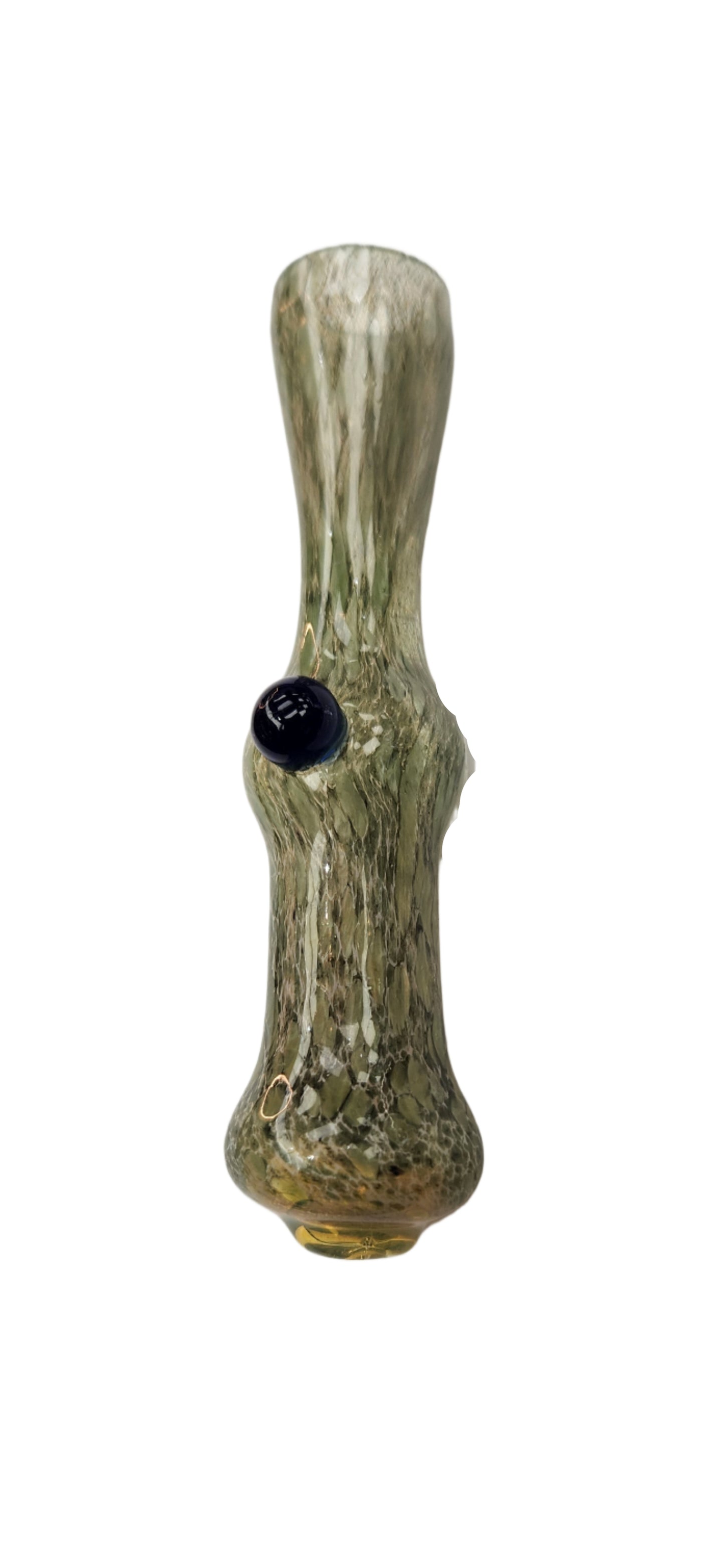 3.5" Mixed Mosaic/Crackled Single Dot Chillum