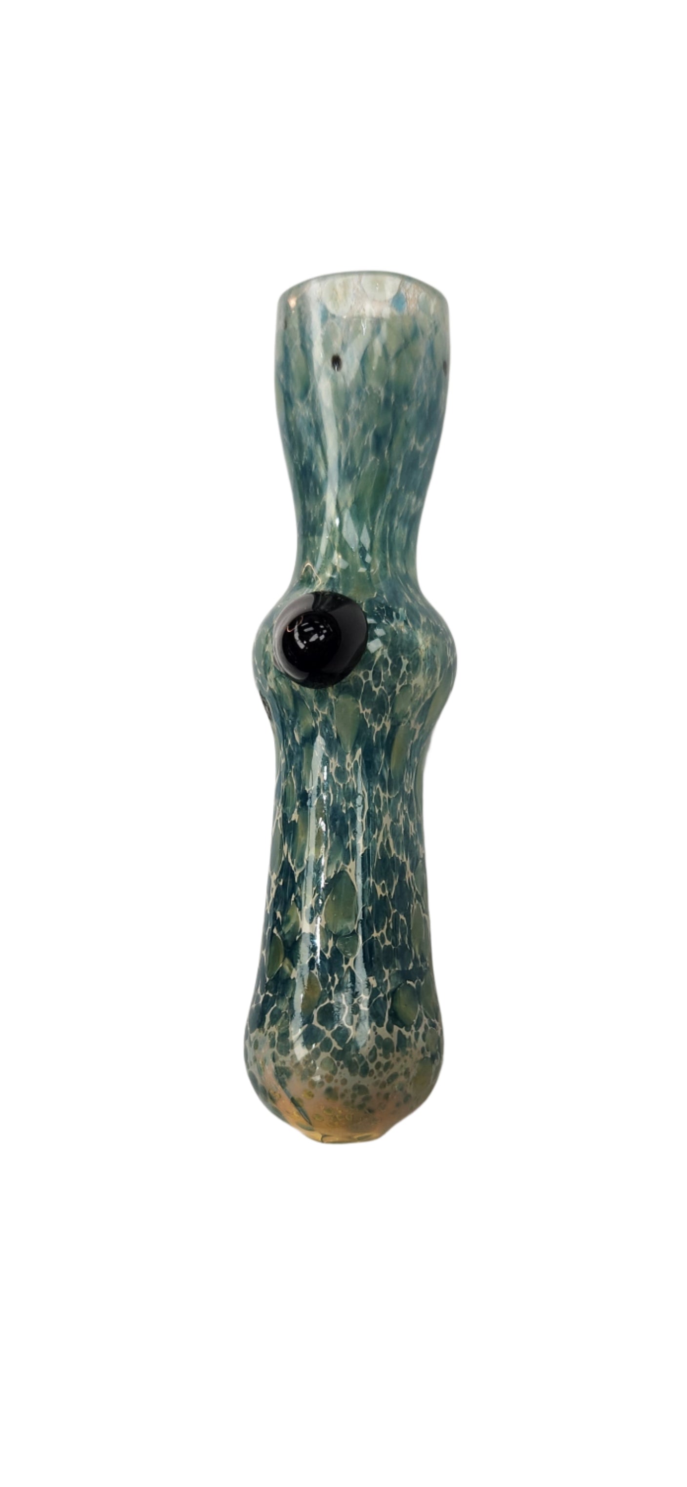 3.5" Mixed Mosaic/Crackled Single Dot Chillum