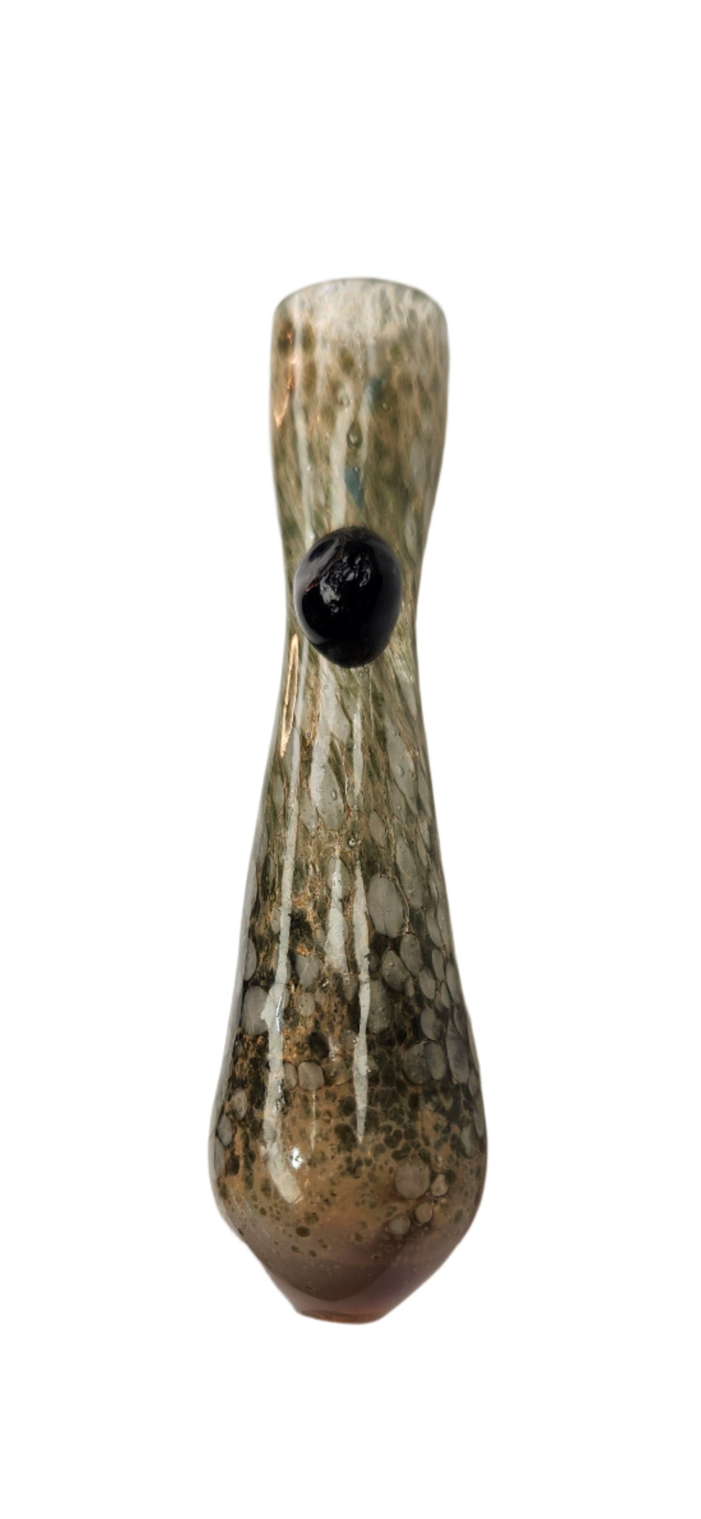 3.5" Mixed Mosaic/Crackled Single Dot Chillum
