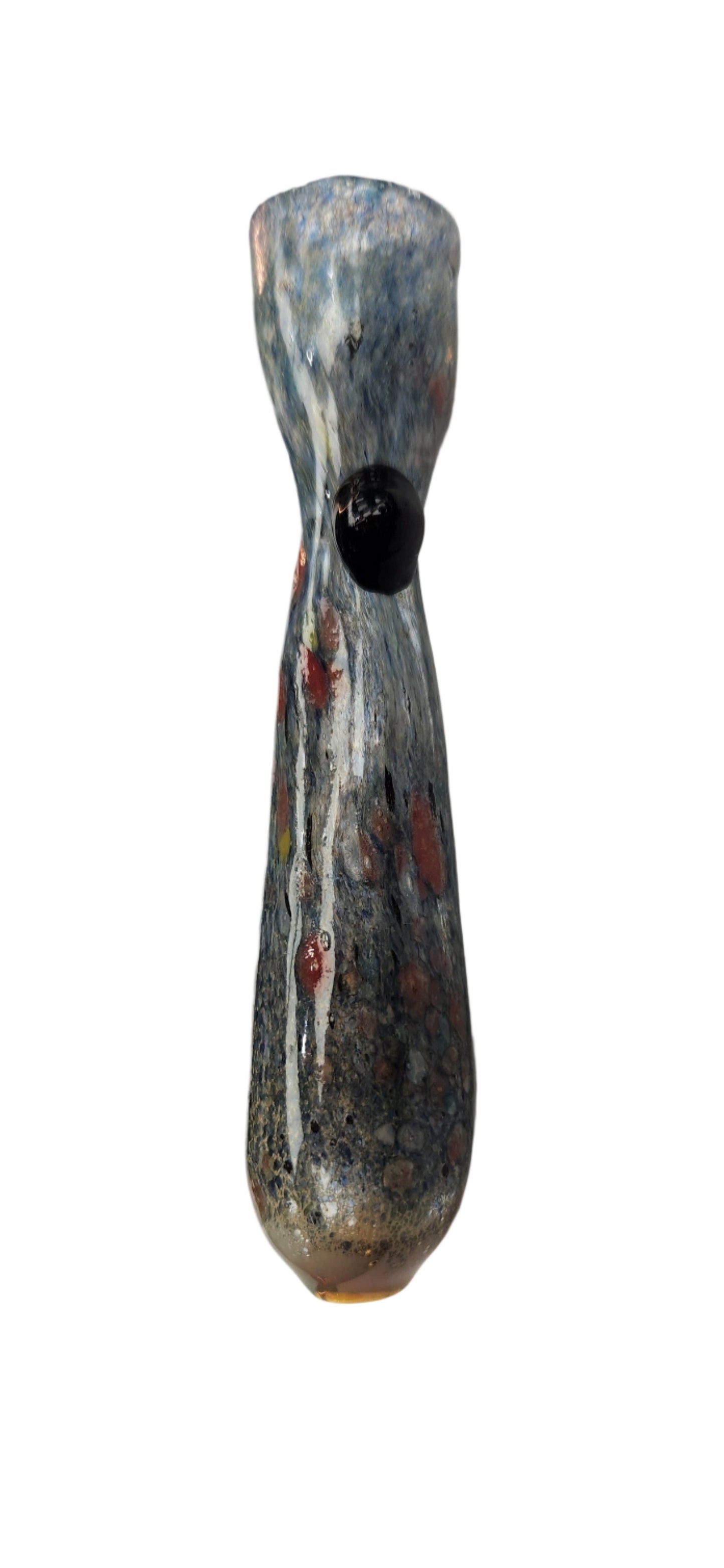 3.5" Mixed Mosaic/Crackled Single Dot Chillum