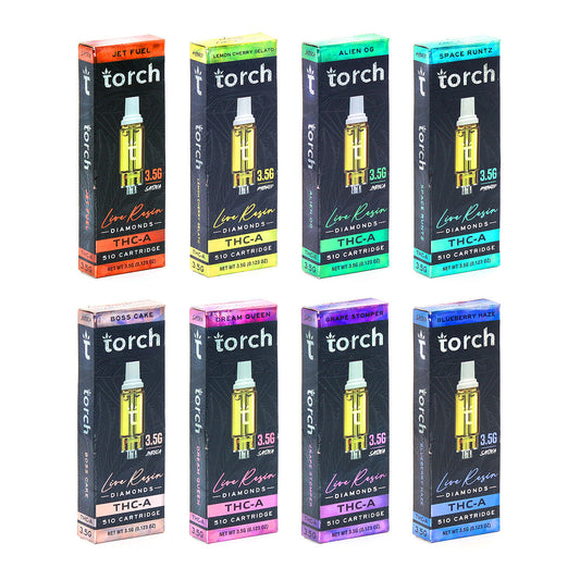 Torch Hemp 3.5g Live Resin THC-A Delta Cartridges