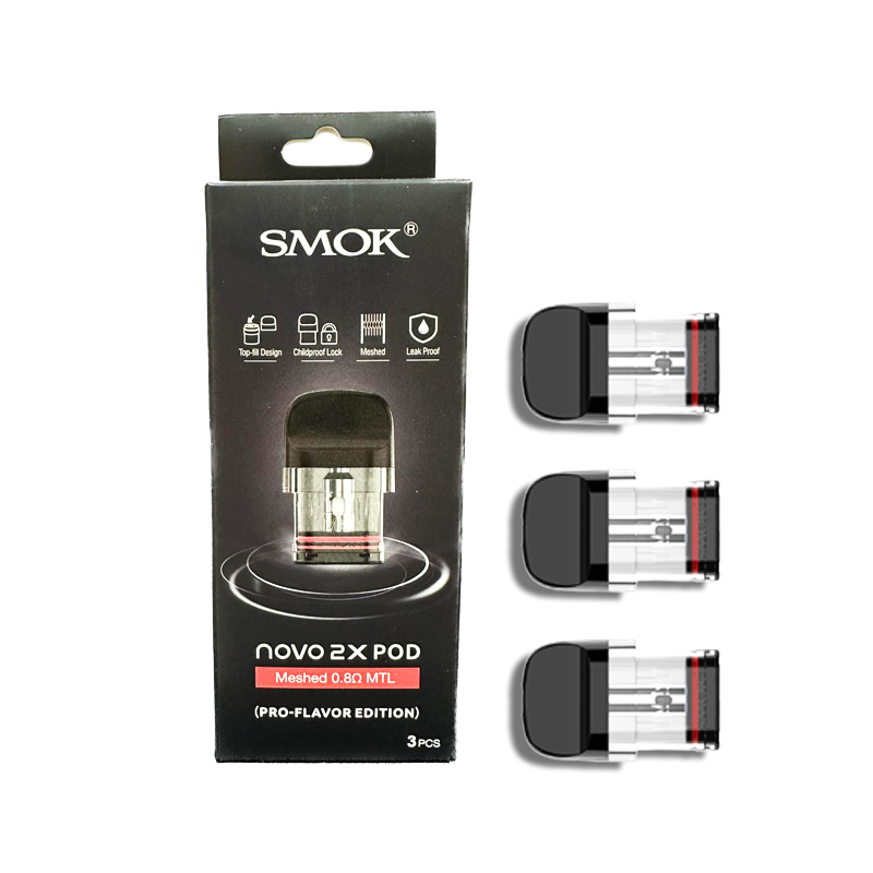 Smok - Novo 2X Pod Meshed 0.8 Ohms MTL (Pro-Flavor Edition) - Vape Pods