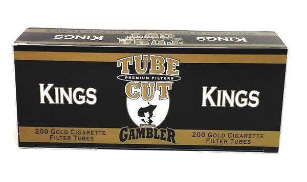 Tube Cut Gambler Gold - Kings - Cigarette Tubes