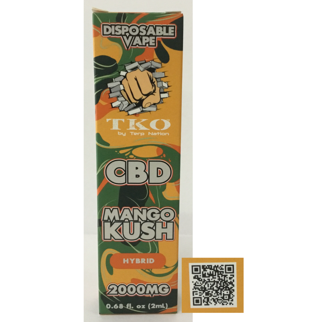 TKO - Mango Kush CBD Disposable - 2000mg