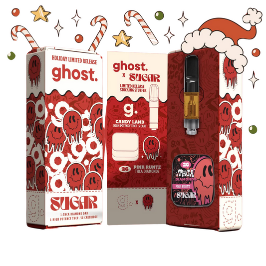 Ghost Hemp x Sugar Extracts Collab | 2G Delta Concentrate & .5g Delta Cartridge