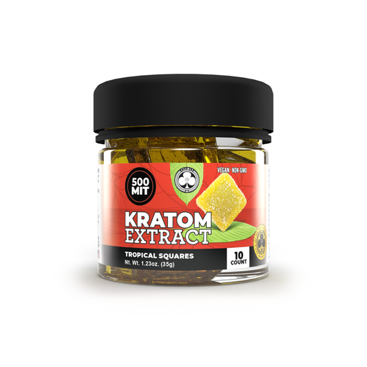 Club 13 Kratom Extract Gummy Squares - 500 MIT
