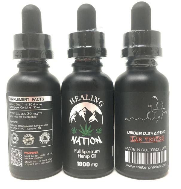 Healing Nation - CBD Tincture 1800 mg