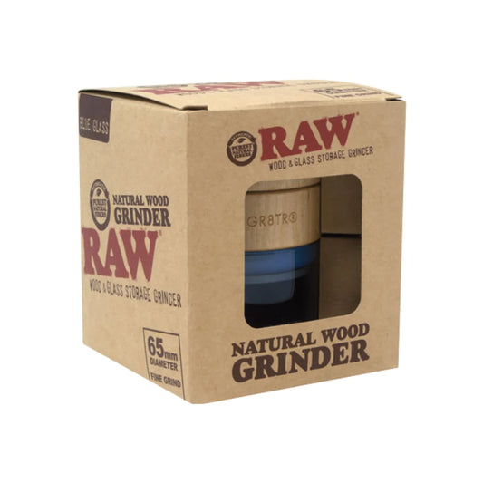 Raw - Wooden Grinder with Glass Bottom