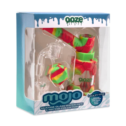 Ooze - Mojo Silicon Glass Rig Kit - 3 in 1 - Silicon - Glass
