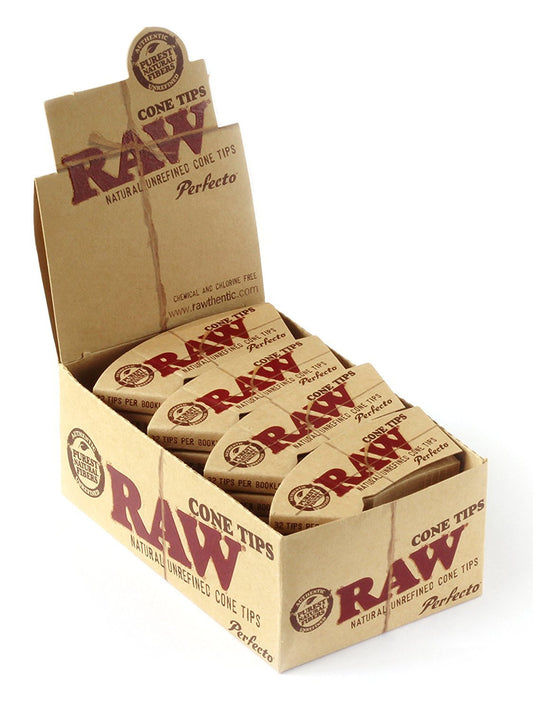 Raw Pre-Rolled Coned Tips 32ct - Filters