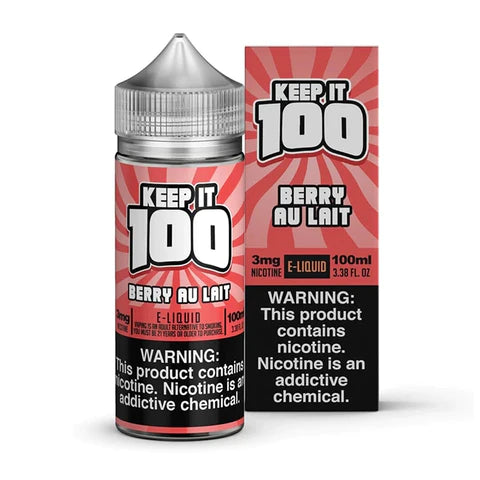 Keep It 100 - Berry Au Lait - 100ml - E-Liquid