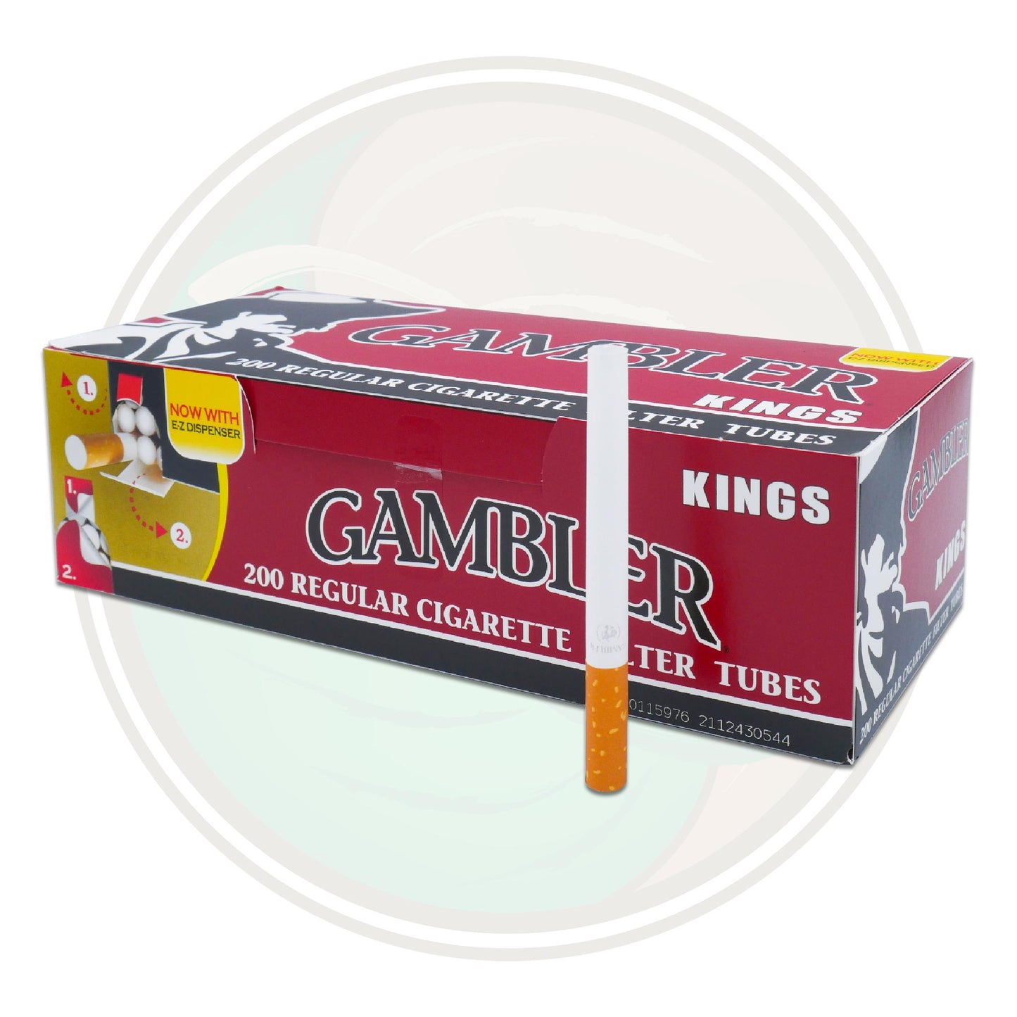 Gambler Red - Kings - Cigarette Tubes