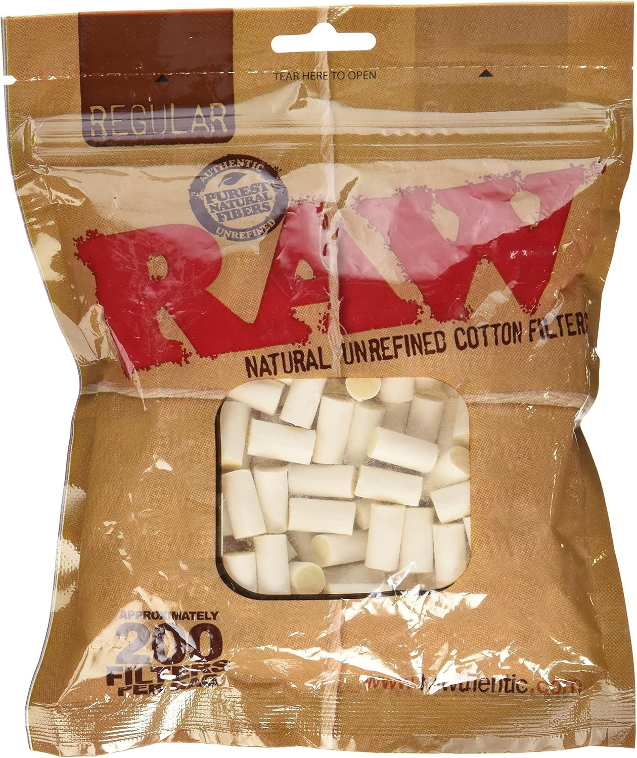 Raw Natural Unrefined Cotton Filters