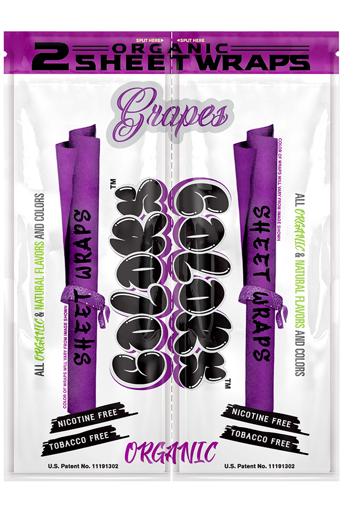 Colors | Organic Hemp Sheet Wraps | 2pk