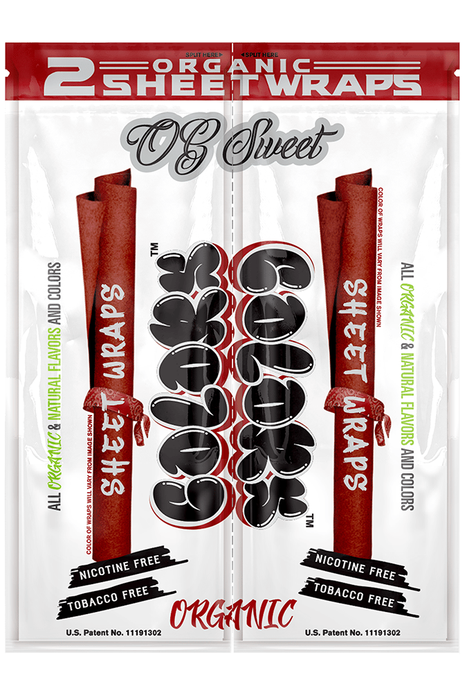 Colors | Organic Hemp Sheet Wraps | 2pk