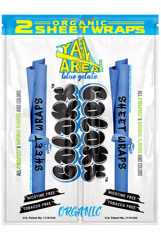 Colors | Organic Hemp Sheet Wraps | 2pk