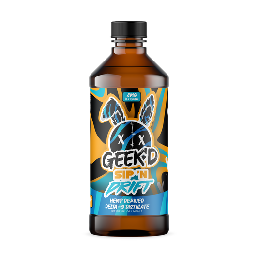 Geek'd Sip 'N Drift | 800mg Delta 9/CBD | Delta Edible Drink