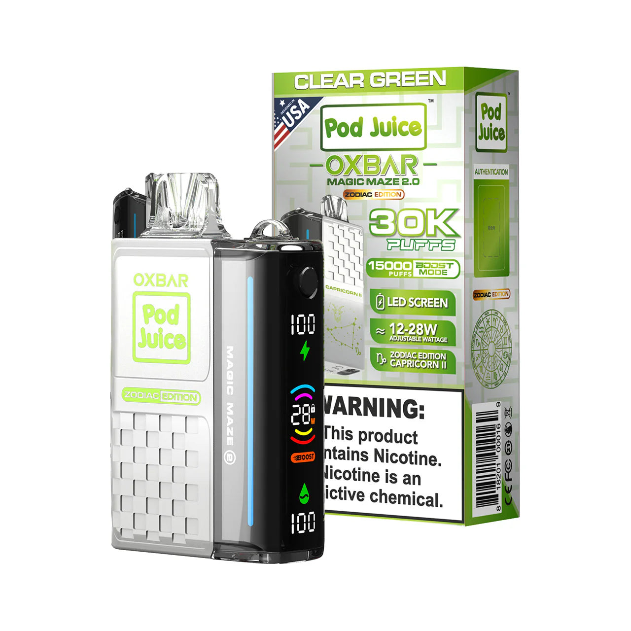 Pod Juice Oxbar | 30,000 Puffs | Nicotine Disposable