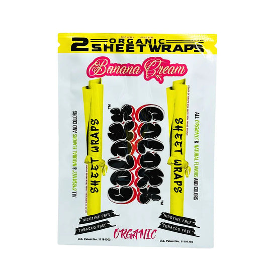 Colors | Organic Hemp Sheet Wraps | 2pk