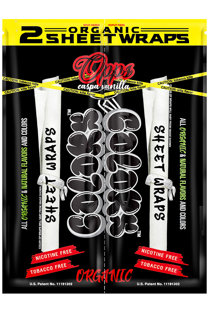 Colors | Organic Hemp Sheet Wraps | 2pk