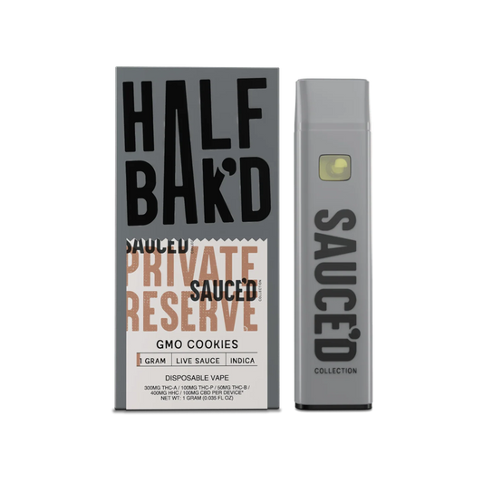 Half Bak'd Sauced Private Reserve | 1g Live Sauce Dispo