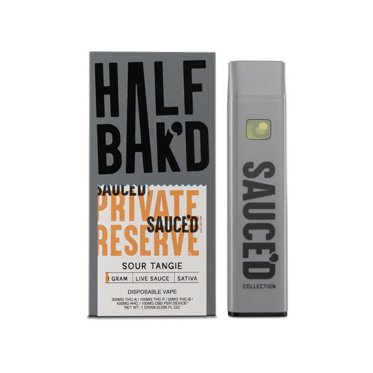 Half Bak'd Sauced Private Reserve | 1g Live Sauce Dispo