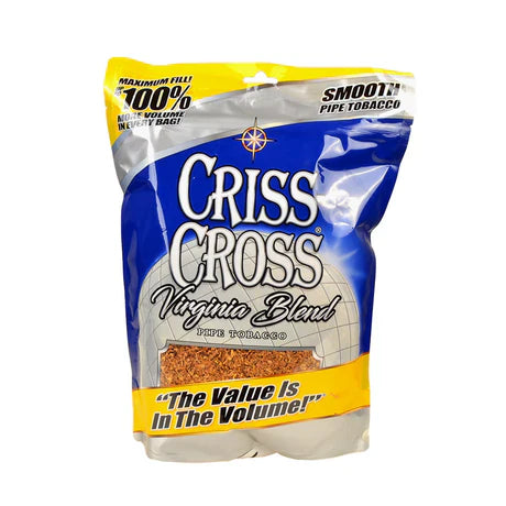 1CS Criss Cross 16Oz Pipe/Rolling Tobacco Virginia Blend