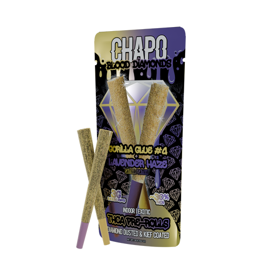 Chapo Extracts | Blood Diamonds 2 Pack | 3g THCA Pre-Rolls