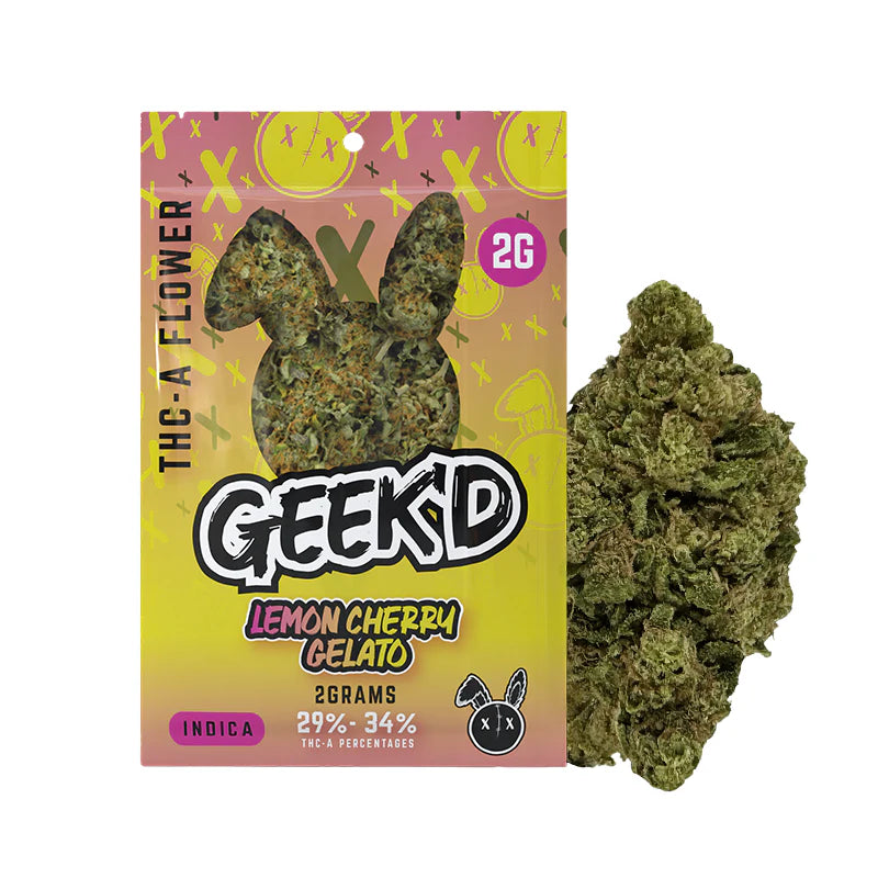 Geek'd 2g THCA Packs: Delta Flower/Pre-Roll