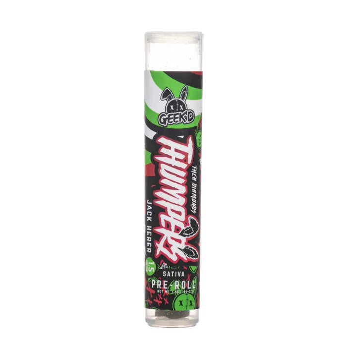 Geek'd Thumperz 1.5g THCA Delta Flower/Pre-Roll