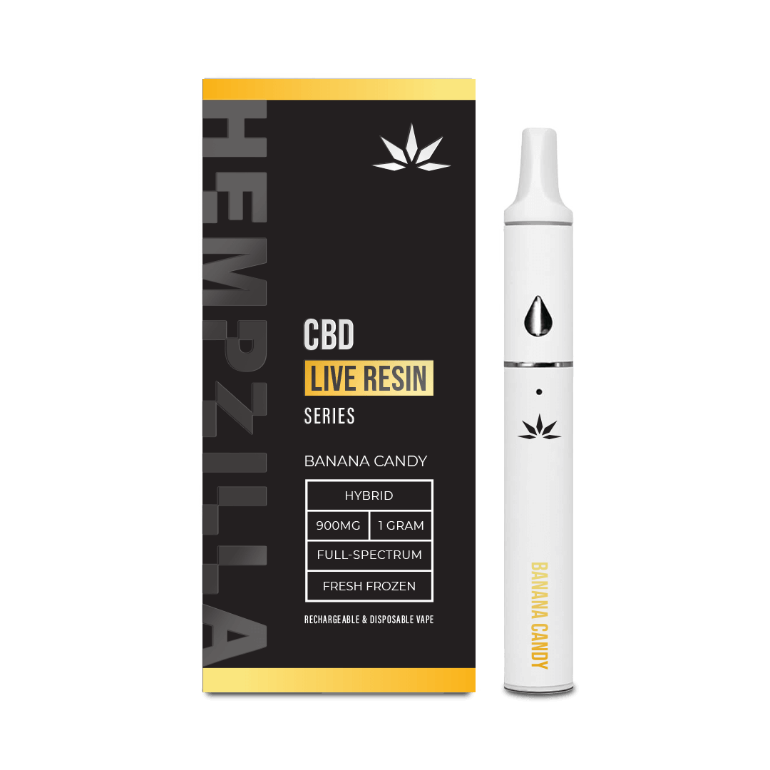 Hempzilla - Banana Candy CBD Live Resin Disposable - 900mg