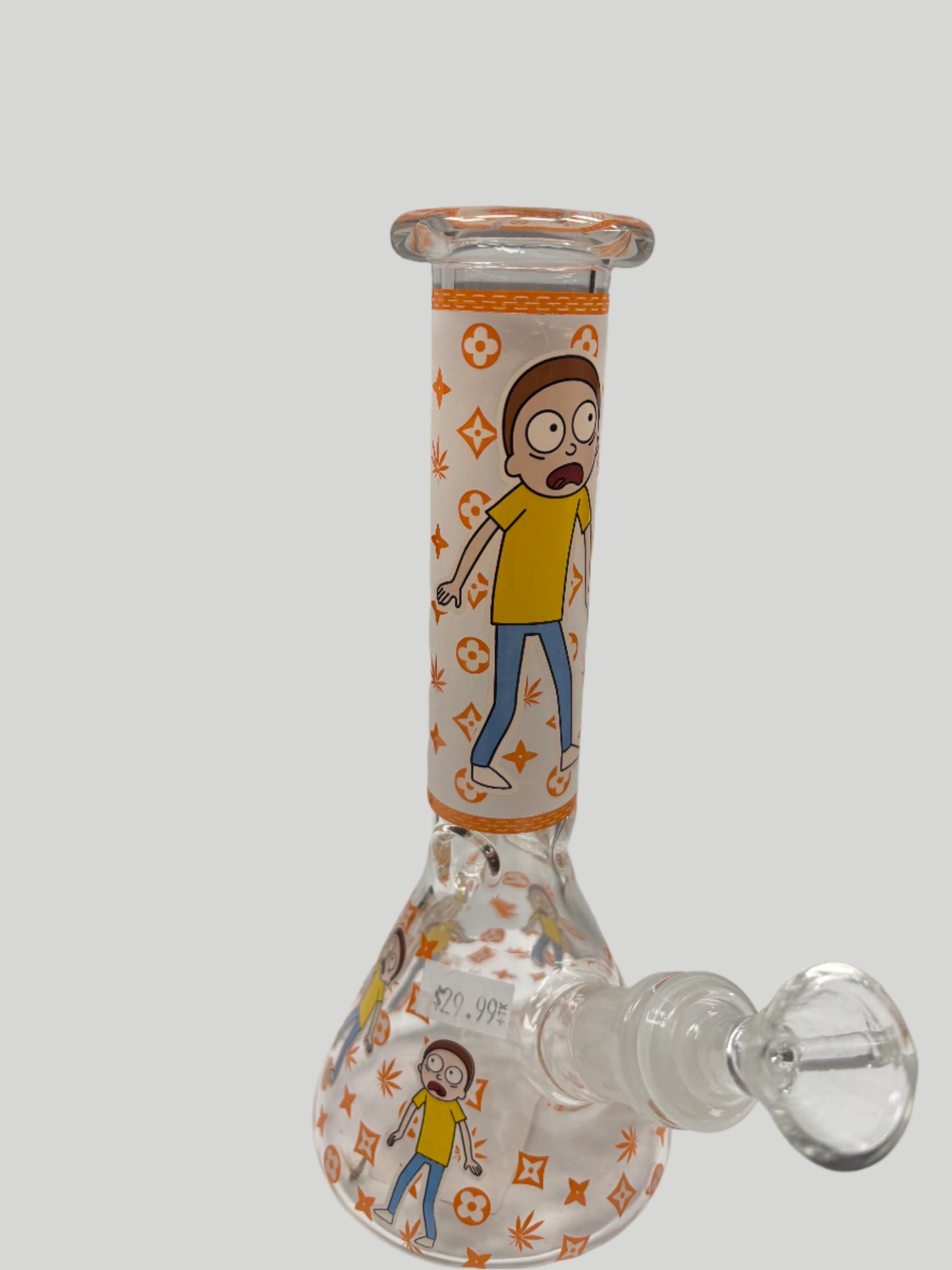 8" Simple Design Beaker | 14mm Glass Waterpipe