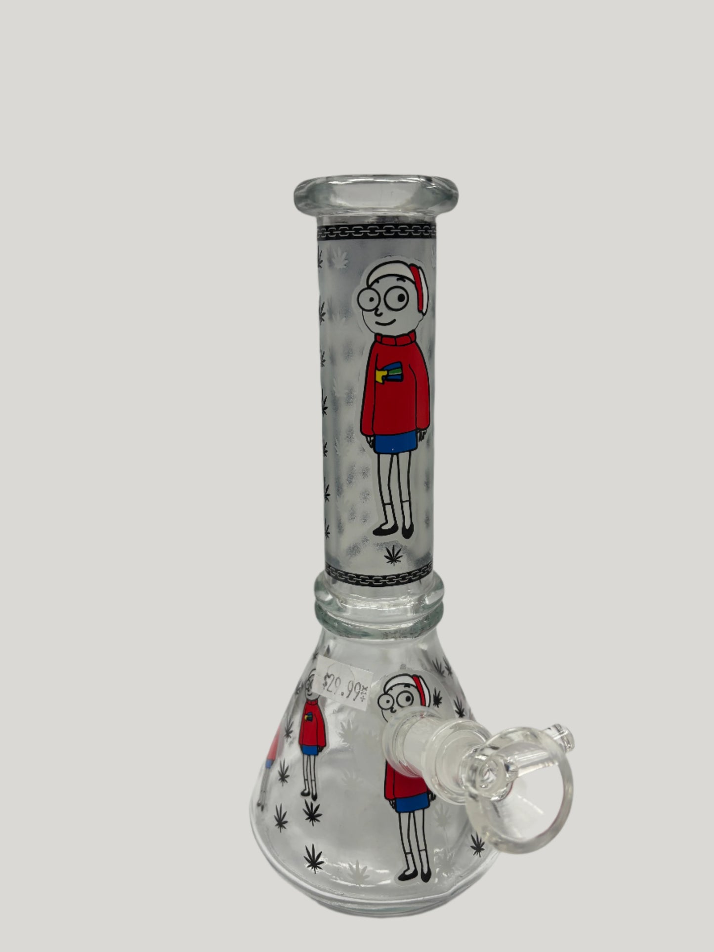 8" Simple Design Beaker | 14mm Glass Waterpipe