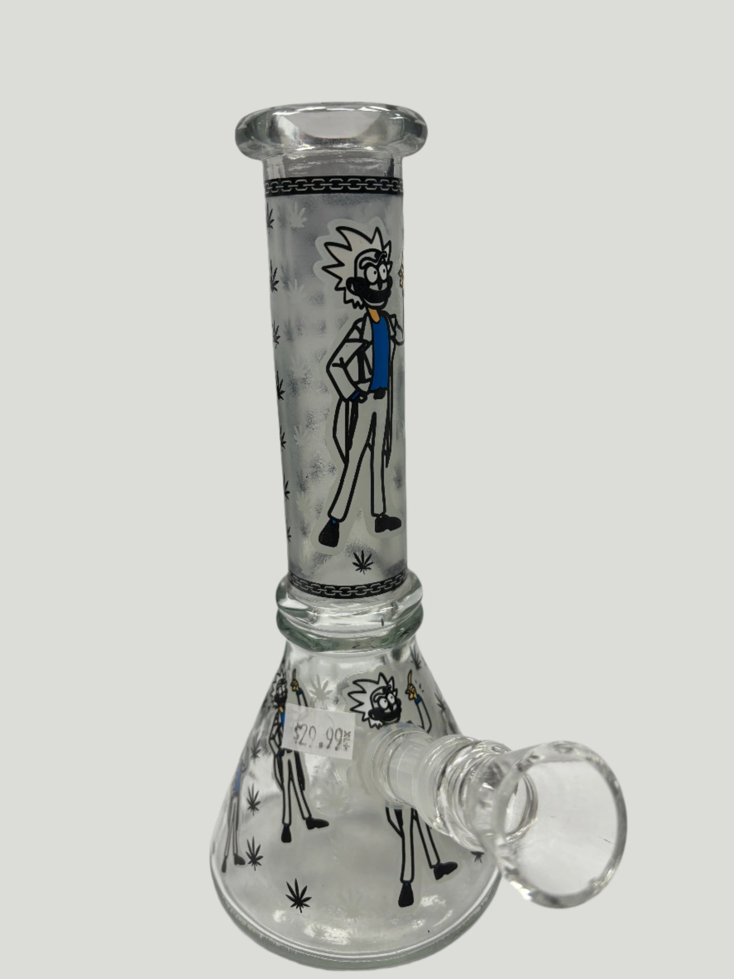 8" Simple Design Beaker | 14mm Glass Waterpipe
