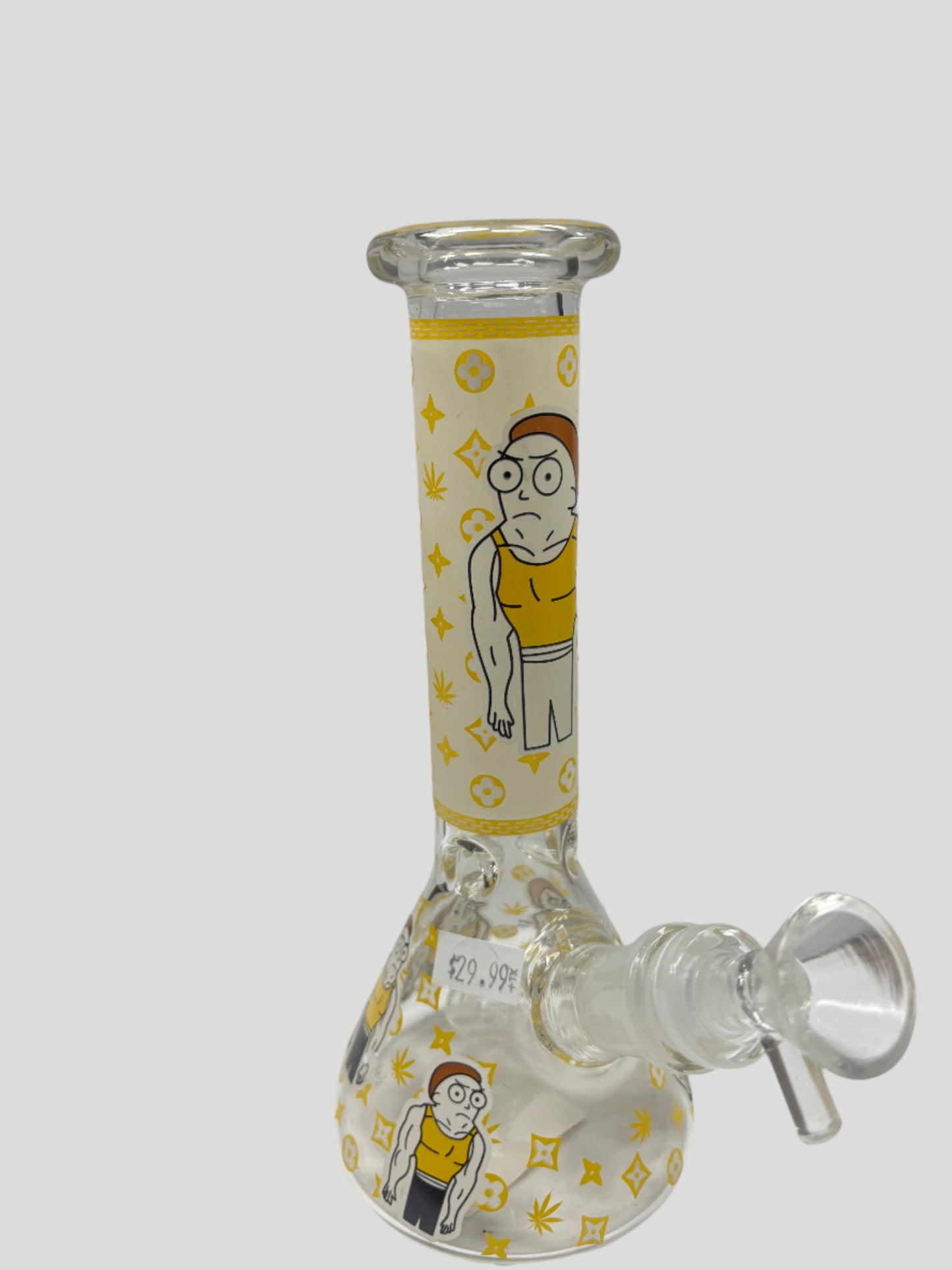 8" Simple Design Beaker | 14mm Glass Waterpipe